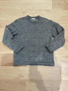 green label relaxingグレー クルーネックニット M