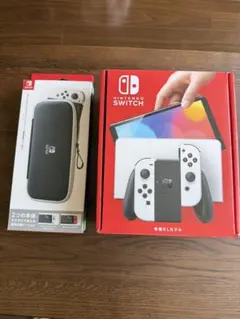 Switch 本体 有機ELモデル ホワイト　純正ケース付￼