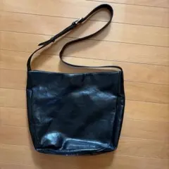 PICCINO 本革ショルダーバッグ ブラックのサムネイル