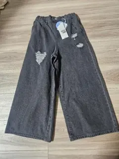 【新品】 SISTER JENNI デニムパンツ ダメージ加工 (130cm)