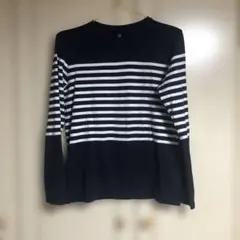 UNIQLO ストライプ 長袖Tシャツ 150 美品