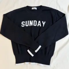 EVRIS ニット 春ニット トップス 黒 ショート丈