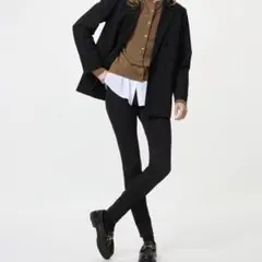 UNIQLO ウルトラストレッチレギンスパンツ 丈長め ブラック S
