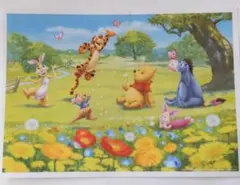 ディズニーポスター ♯12 くまのプーさんと仲間たち「春の野原で」