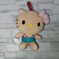 ハローキティ カラビナ付マスコット レインボー