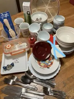 食器 ナイフ フォーク スプーン 皿 水筒 鉢 茶托 等62点