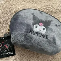 クロミ ファーポーチ グレー