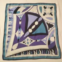 エミリオプッチ　シルク スカーフ 幾何学模様　マフラー　ストール　ショール