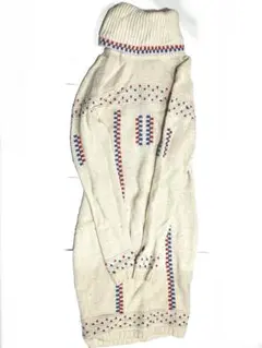 【DIESEL】ノルディック柄 タートルネック ニットワンピース 希少デザイン