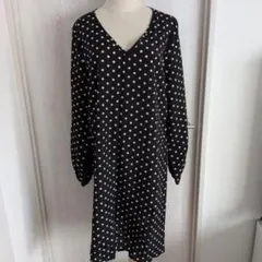 水玉ワンピース L