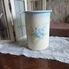 imane イマン ホーロー ツールスタンド 花柄のサムネイル