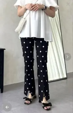 スリット カジュアルパンツ