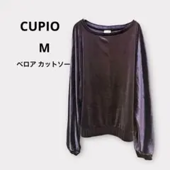 ✨新品未使用✨CUPIO パープル ベルベット カットソーM