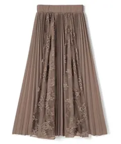 レースドッキングプリーツスカート GRL グレイル