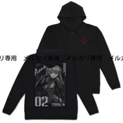 EVANGELION 式波・アスカ・ラングレー 薄手ドライパーカー BK XL