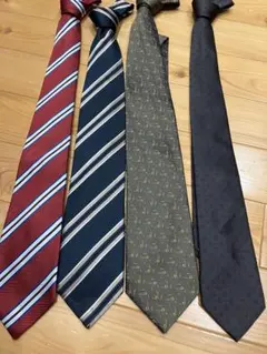 ネクタイセット 多様なデザイン4本