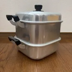 AKAOアルミ蒸し器 四角形 24cmのサムネイル