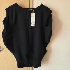 UNIQLO コクーンセーター ノースリーブ XLサイズ ブラック