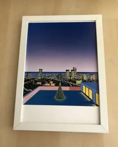 激レア【値下げ可！】永井博ポスター　91.5×61.5cm超特大サイズ Amazon.co.jp: トライエックス ポスター 永井博/WHITE CAR AND