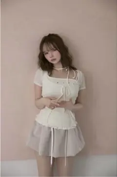 正規品 andmary Claire set tops ivory 即日発送可 - メルカリ