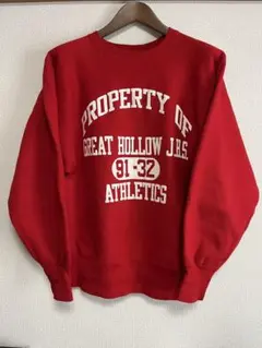 美品　90s リバースウィーブ　4段カプセルプリント　サイズＬ　Champion