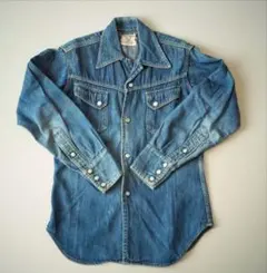 希少 50's Levi's DENIM WESTERN SHIRT