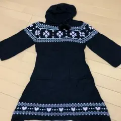 バービー♡フード付きニットワンピース140