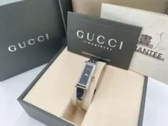 GUCCI グッチ 1500L QZ 黒文字盤 バングルウオッチレディース腕時計のサムネイル