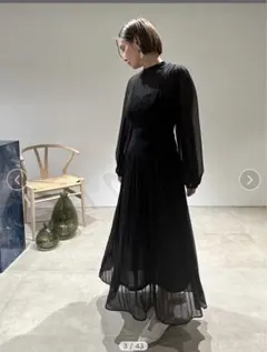 FRAY I.D ウエストプリーツワンピース