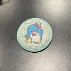 サンリオ タキシードサム 缶バッジ 刺繍デザイン