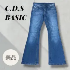 ほぼ未使用【美品】フレアデニムパンツ ブーツカット ヴィンテージ加工