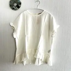 サマンサモスモス 袖、裾フリル ブラウス 新品未使用