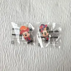 ミッキー＆ミニー ピンバッジ 2個セット