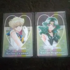 美少女戦士セーラームーン 明治 クリアカード セーラーウラヌス&ネプチューン