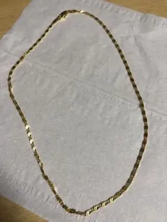 45cm 18Kゴールドメッキ ツイストデザインネックレス