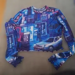 シースルートップス長袖Tシャツ L