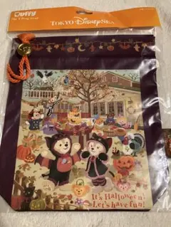 東京ディズニーシー　ダッフィー マチ付き　巾着　ハロウィン
