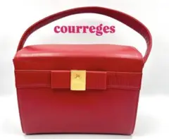 courrèges クレージュ ハンドバッグ レッド ホワイト エナメル y2k 