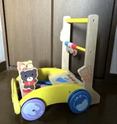 木製手押し車 カタカタ 知育玩具