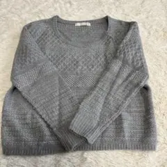ARROW  アロー　トップス　グレー　ニット