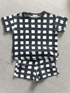 b.+A金子綾プロデュース チェック柄 セットアップ100cm