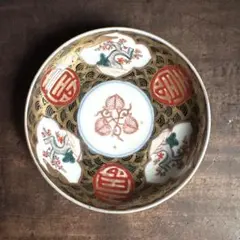 古伊万里　染付　色絵　金彩　豪華な絵柄　古陶磁　骨董　有田焼　C