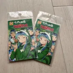 うる星やつら 緑のたぬき コラボシール 2枚セット