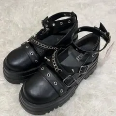 Avail ブラック ストラップ 厚底シューズ 新品未使用 地雷系