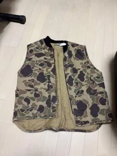 カモフラ柄 ベスト