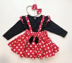 ミニーちゃん キッズ コスプレ 100cm ディズニー 仮装 衣装