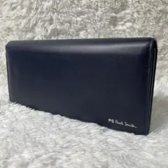 新品　未使用　PSポールスミス　長財布　折り財布　ユニセックス　ネイビーのサムネイル