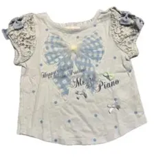 mezzo piano メゾピアノ 半袖Tシャツ 90cm 水色