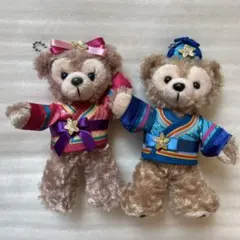 東京ディズニーシー　ダッフィー &シェリーメイ ぬいぐるみバッチセット　七夕