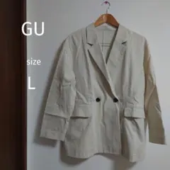 GU テーラードジャケット Lサイズ ダブルボタン